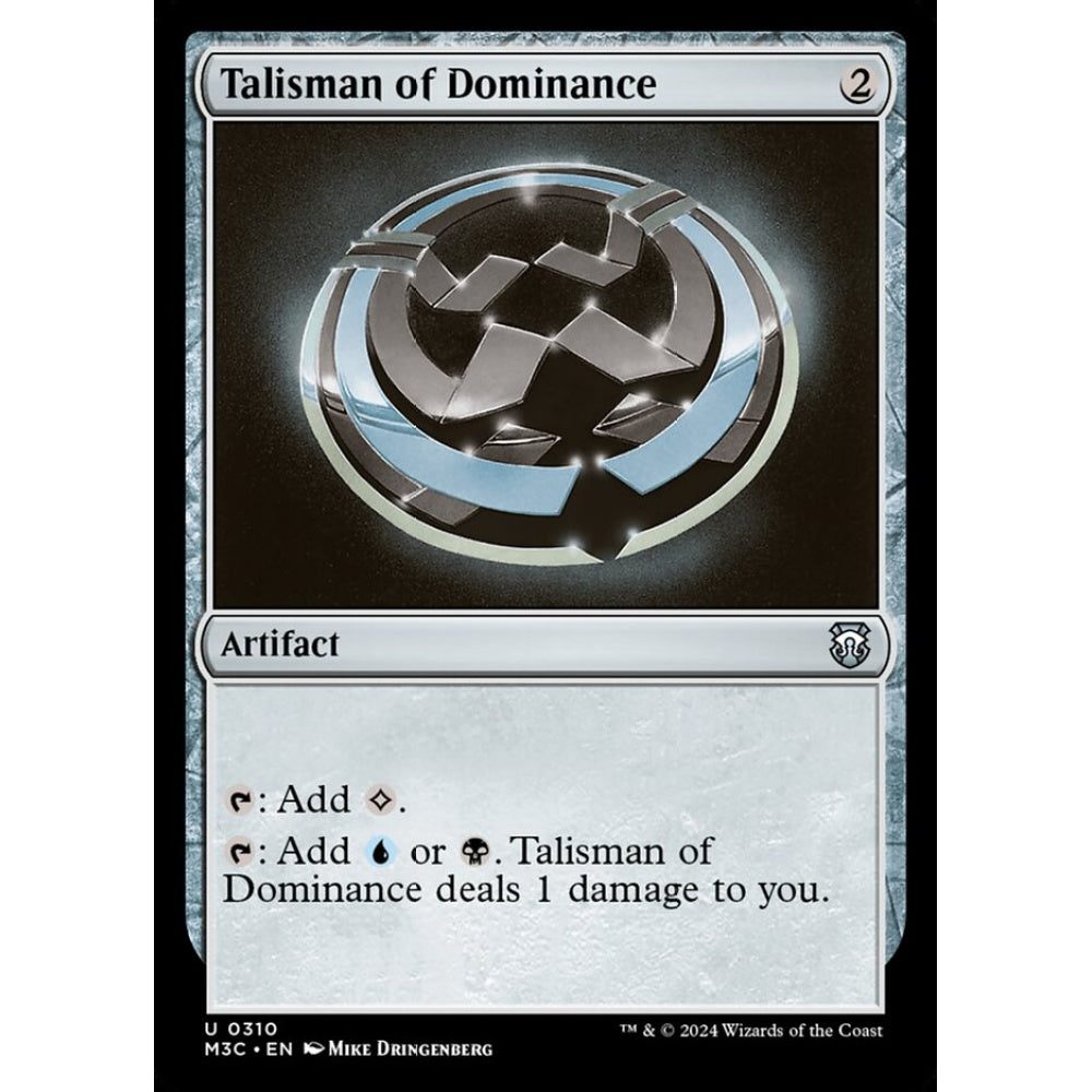 Talisman of Dominance, 310, uncommon, Magic: The Gathering, Modern Horizons 3