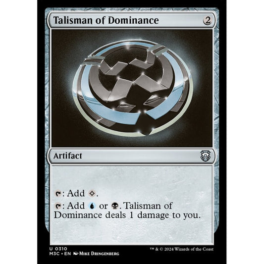 Talisman of Dominance, 310, uncommon, Magic: The Gathering, Modern Horizons 3