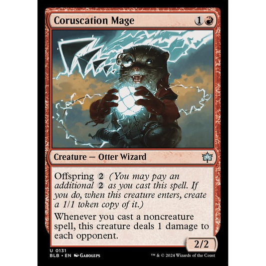 Coruscation Mage, 131, uncommon, Magic: The Gathering, Bloomburrow