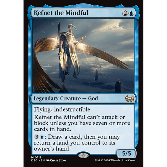 Kefnet the Mindful, 118, mythic, Magic: The Gathering, Duskmourn: House of Horror