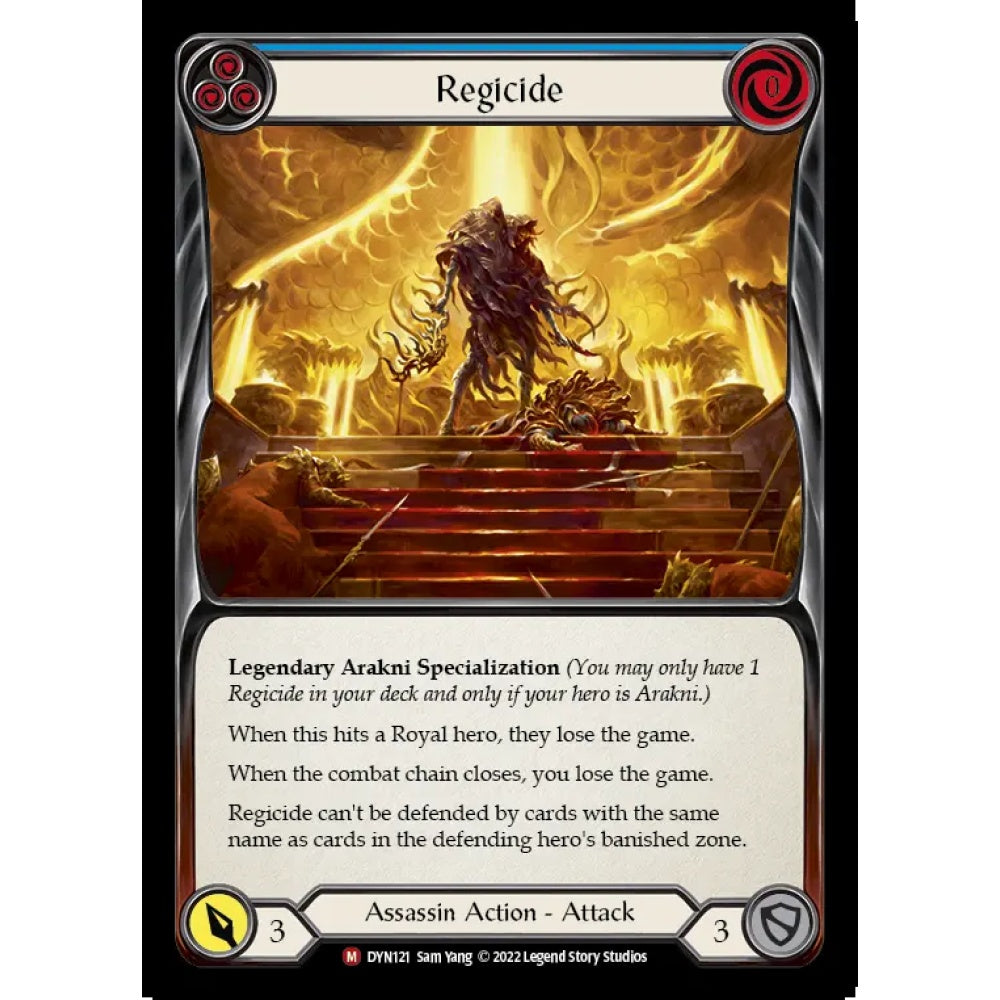 Regicide DYN121 Majestic Flesh & Blood Trading Card Game Dynasty in Regular Art