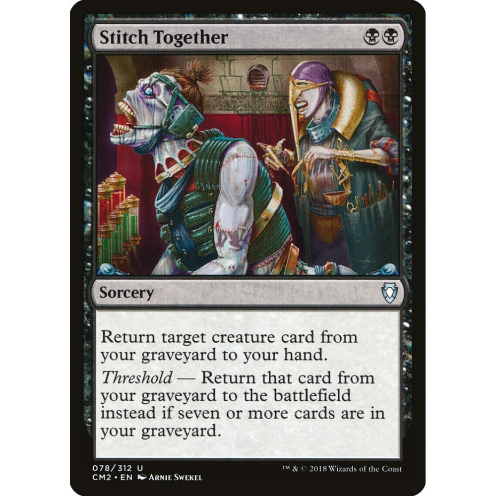 Stitch Together uncommon 78 Magic the Gathering Commander Anthology Volume II