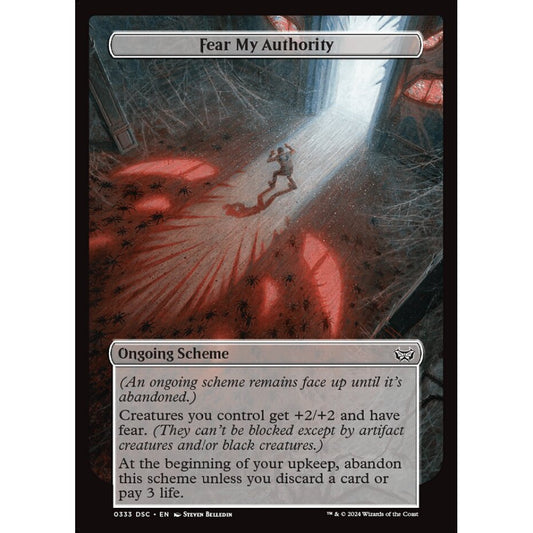 Fear My Authority, 333, common, Magic: The Gathering, Duskmourn: House of Horror