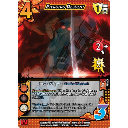Piercing Descent, 66/117, C, UniVersus, MHA02 Crimson Rampage