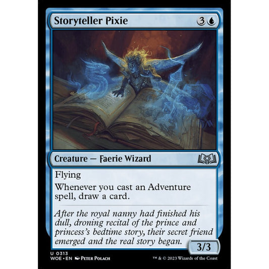 Storyteller Pixie, uncommon, 313, Magic the Gathering, Wilds of Eldraine