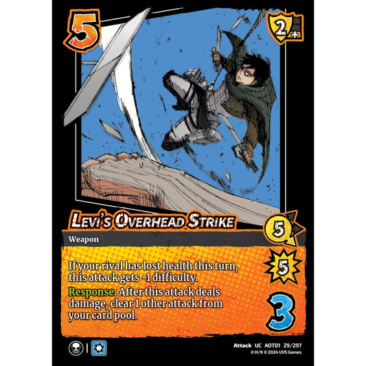 Levi's Overhead Strike, 29/297, UC, UniVersus, Attack on Titan: Battle for Humanity