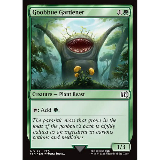 Goobbue Gardener common 188 Magic the Gathering Final Fantasy