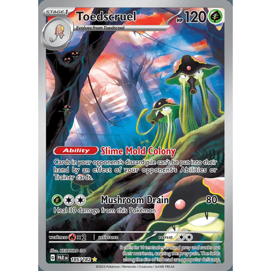 Toedscruel Illustration Rare 185/182 Pokemon Card Game Paradox Rift