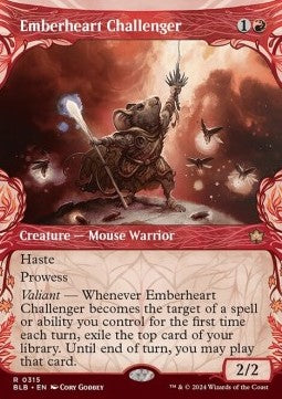 Emberheart Challenger - Bloomburrow: Extras (Rare) [XBLB-315]