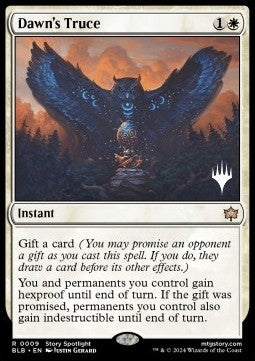 Dawn's Truce (V.2) - Bloomburrow: Promos (Rare) [PBLB-9]