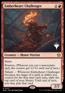 Emberheart Challenger (V.2) - Bloomburrow: Promos (Rare) [PBLB-133]