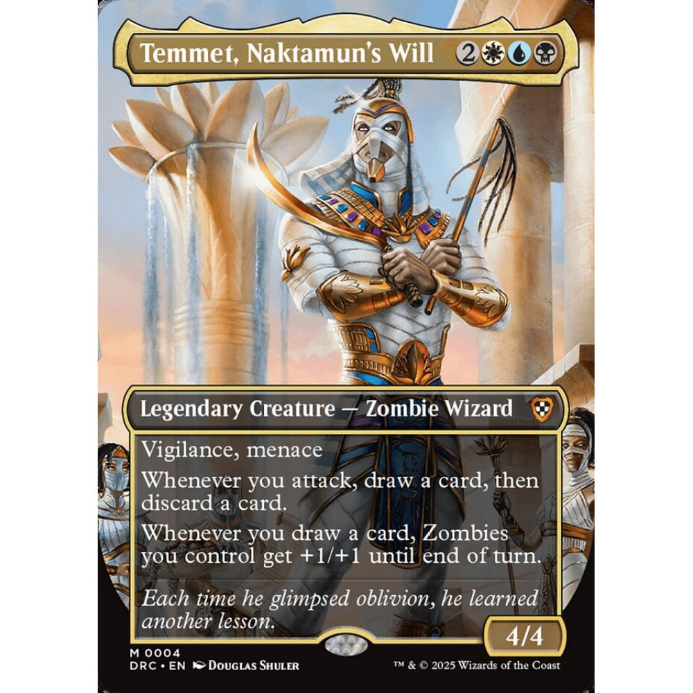 Temmet, Naktamun's Will, 4, mythic, Magic: The Gathering, Aetherdrift Commander