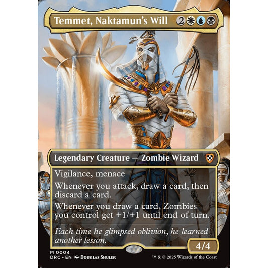 Temmet, Naktamun's Will, 4, mythic, Magic: The Gathering, Aetherdrift Commander