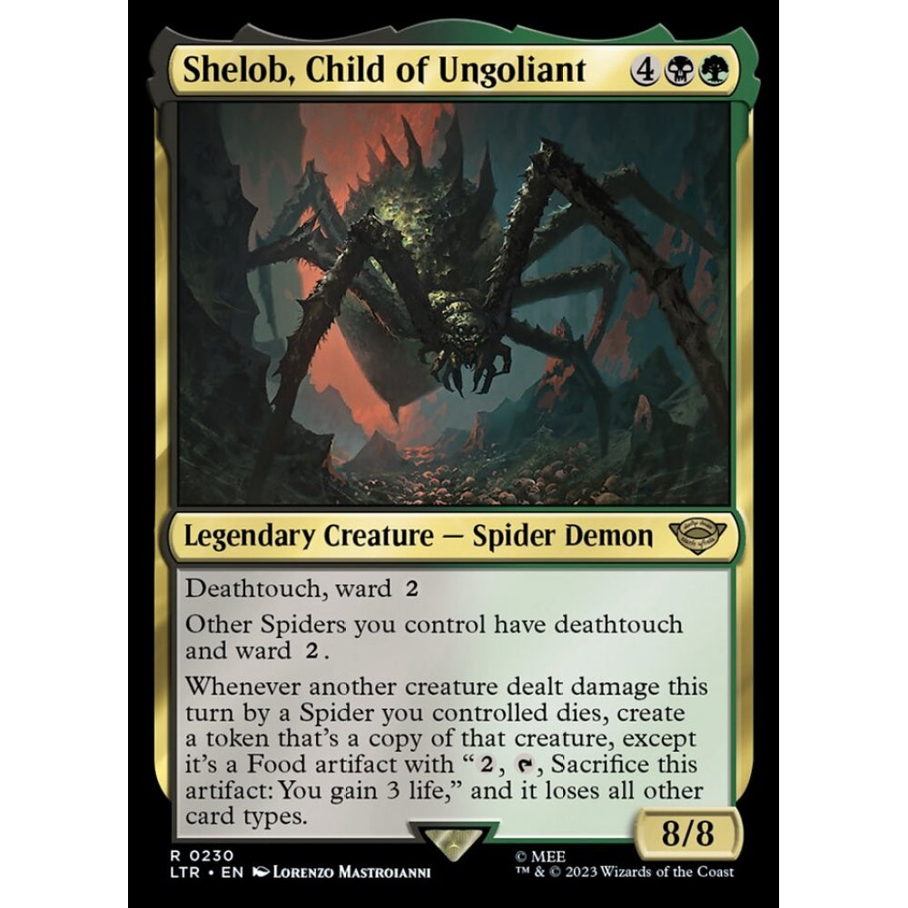 Shelob, Child of Ungoliant, rare, 230, Magic the Gathering, The Lord of the Rings: Tales of Middle-earth