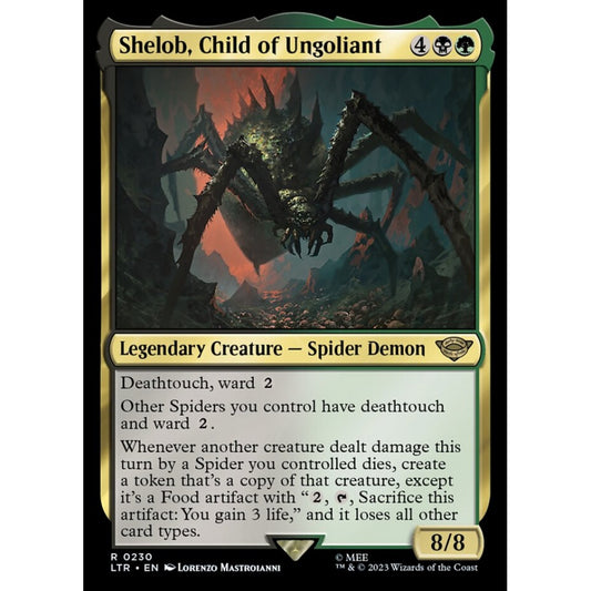 Shelob, Child of Ungoliant, rare, 230, Magic the Gathering, The Lord of the Rings: Tales of Middle-earth