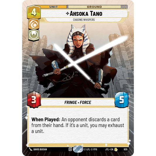 Ahsoka Tano, R, JTL 935) Hyperspace Foil, Star Wars Unlimited