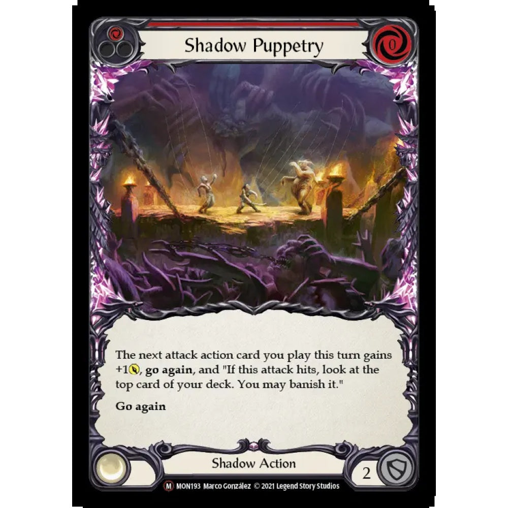 Shadow Puppetry U-MON193 Majestic Flesh & Blood Trading Card Game Monarch - Unlimited in Regular Art