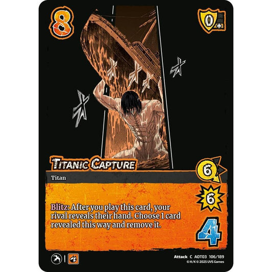 Titanic Capture 106/189 AOT03 Universus Attack on Titan: Apocalypse Attack C