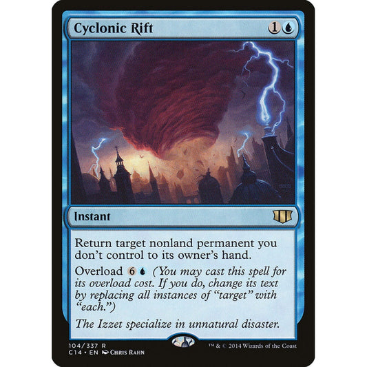 Cyclonic Rift rare 104 Magic the Gathering Commander 2014