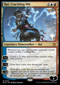 Ral, Crackling Wit (V.2) - Bloomburrow: Promos (Mythic) [PBLB-230]