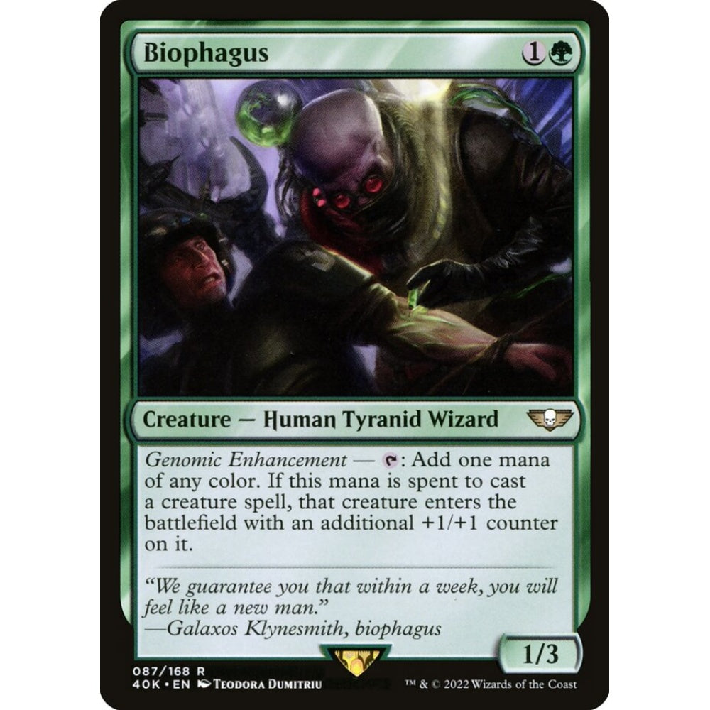 Biophagus rare 87 Magic the Gathering Warhammer 40,000 Commander
