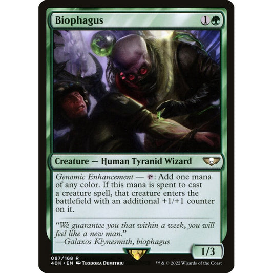 Biophagus rare 87 Magic the Gathering Warhammer 40,000 Commander