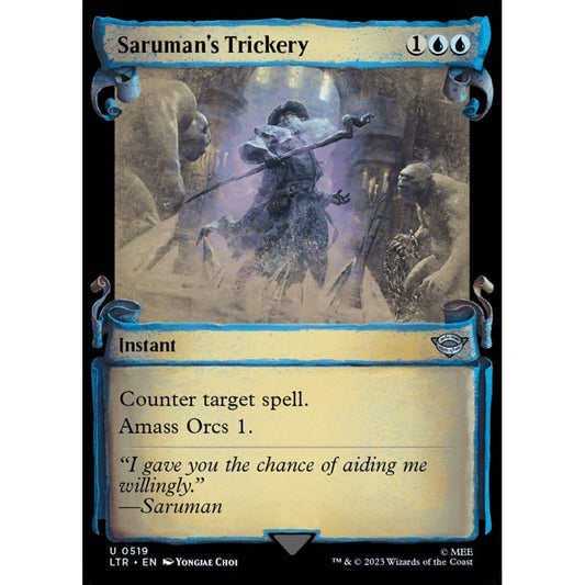Saruman's Trickery, uncommon, 519, Magic the Gathering, The Lord of the Rings: Tales of Middle-earth