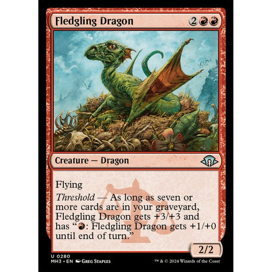 Fledgling Dragon, 280, uncommon, Magic: The Gathering, Modern Horizons 3