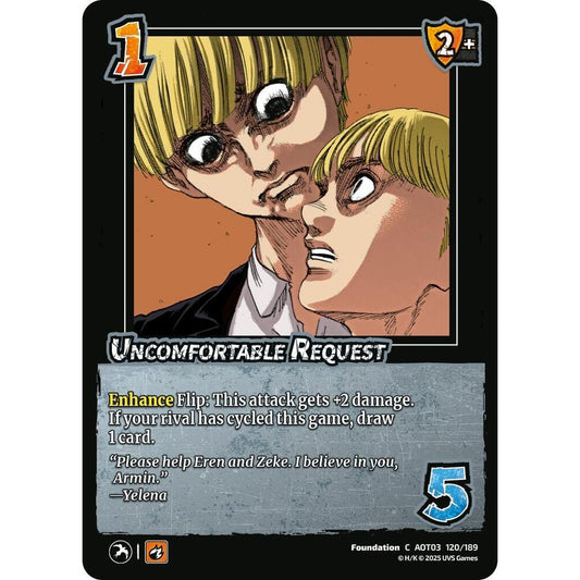 Uncomfortable Request 120/189 AOT03 Universus Attack on Titan: Apocalypse Foundation C