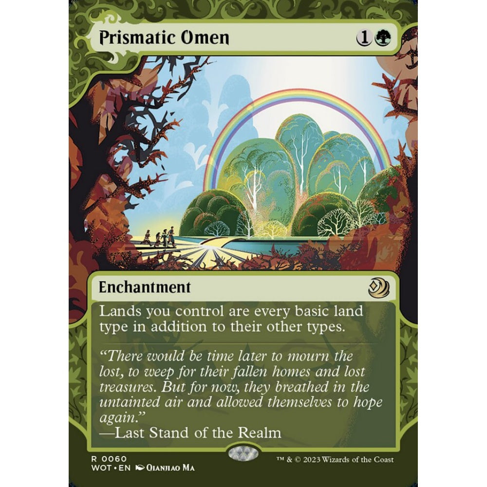 Prismatic Omen rare 60 Magic the Gathering Wilds of Eldraine: Enchanting Tales