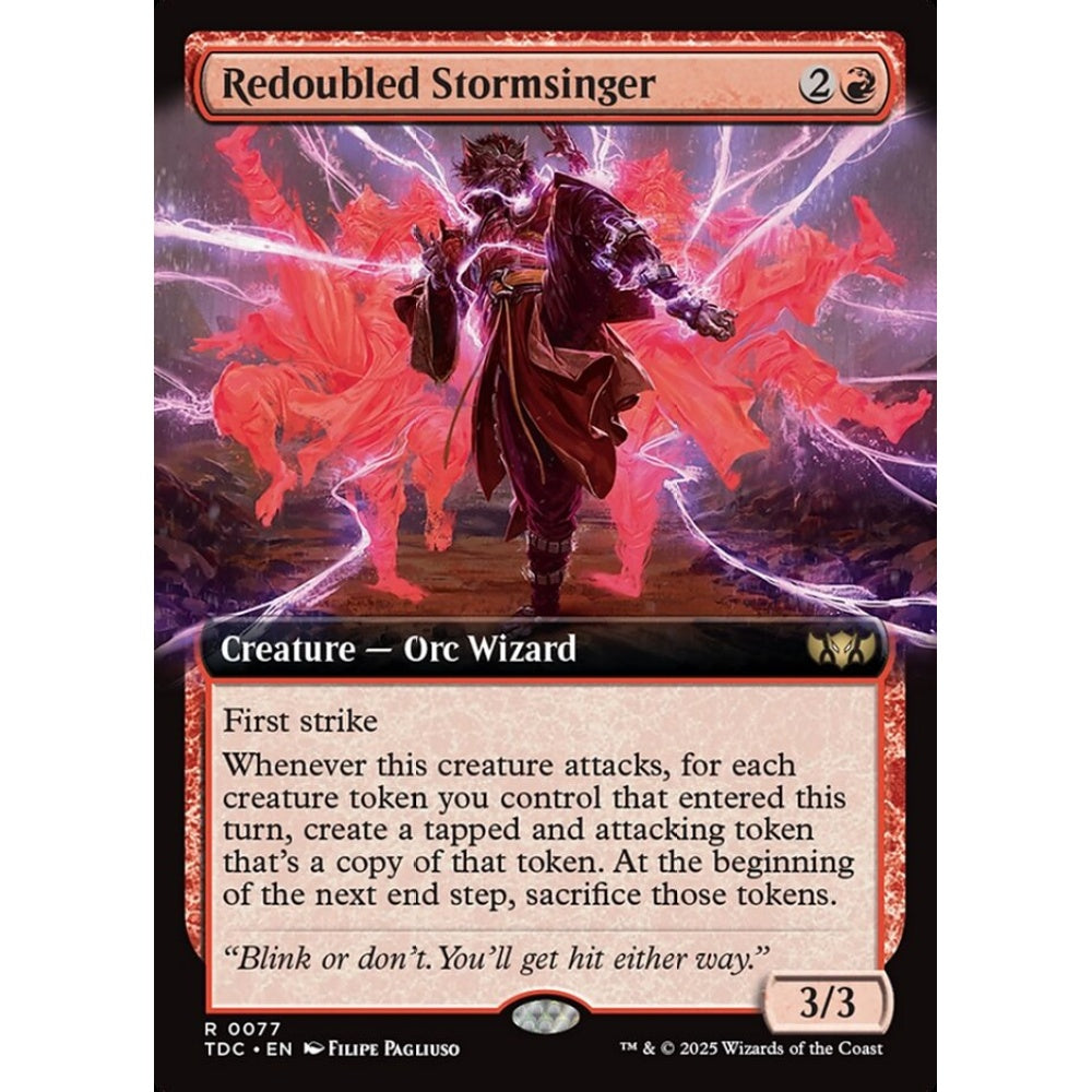 Redoubled Stormsinger rare 77 Magic the Gathering Tarkir: Dragonstorm Commander