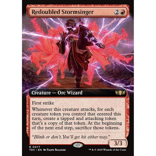 Redoubled Stormsinger rare 77 Magic the Gathering Tarkir: Dragonstorm Commander