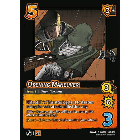 Opening Maneuver, 103/186, AOT02, Universus, Attack on Titan: Origins of Power, Attack, C