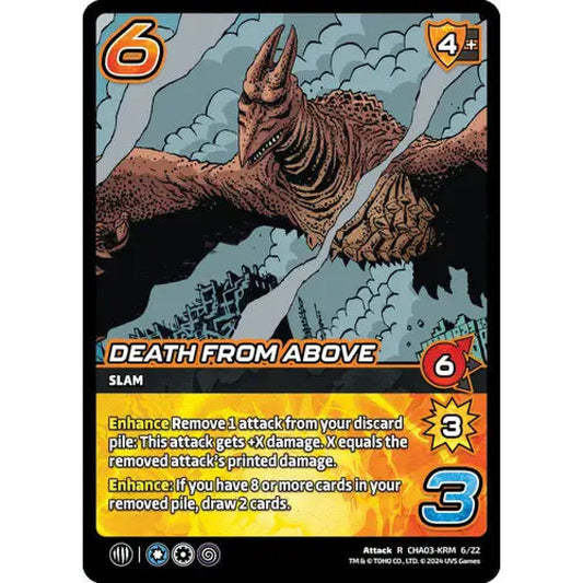 Death From Above, 6/22, R, UniVersus, Challengers Godzilla & Mothra, King Ghidorah & Rodan