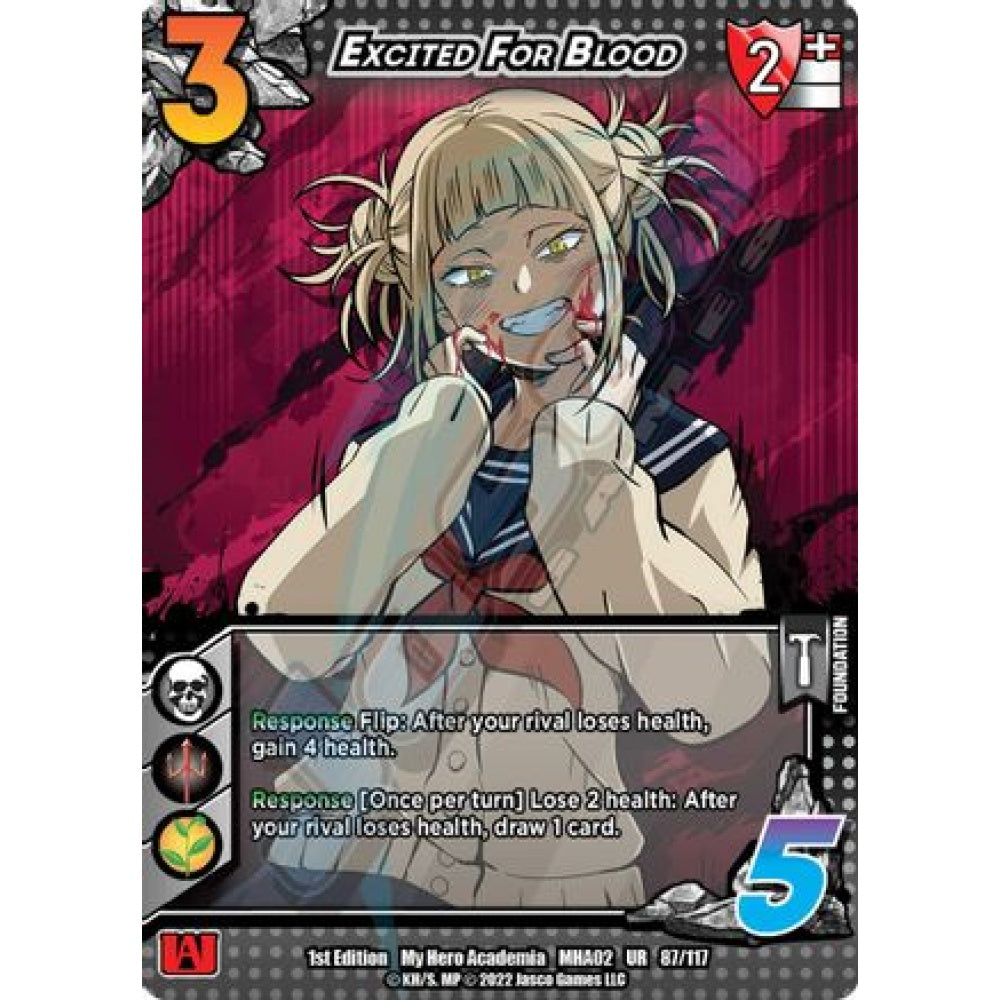 Excited For Blood, 87/117, UR, UniVersus, MHA02 Crimson Rampage