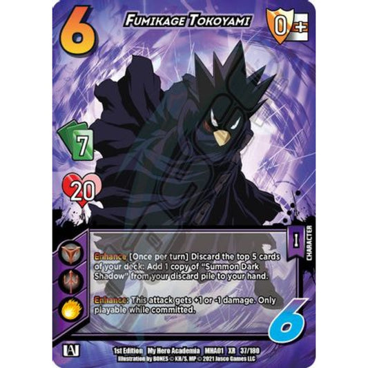 Fumikage Tokoyami, 37/180, XR, UniVersus, MHA01 My Hero Academia