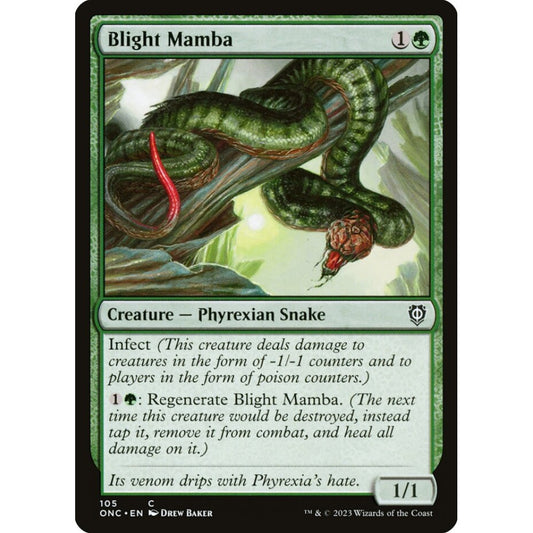 Blight Mamba, common, 105, Magic the Gathering, Phyrexia: All Will Be One Commander