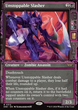 Unstoppable Slasher (V.2) - Duskmourn: House of Horror: Extras (Rare) [XDSK-312]