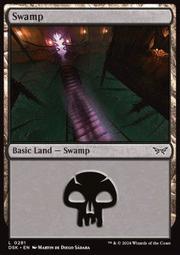 Swamp (V.1) - Duskmourn: House of Horror (Land) [DSK-281]
