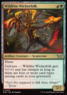 Wildfire Wickerfolk - Duskmourn: House of Horror (Uncommon) [DSK-239]