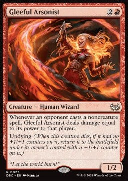Gleeful Arsonist - Commander: Duskmourn: House of Horror (Rare) [DSC-27]