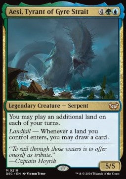 Aesi, Tyrant of Gyre Strait - Commander: Duskmourn: House of Horror (Mythic) [DSC-210]