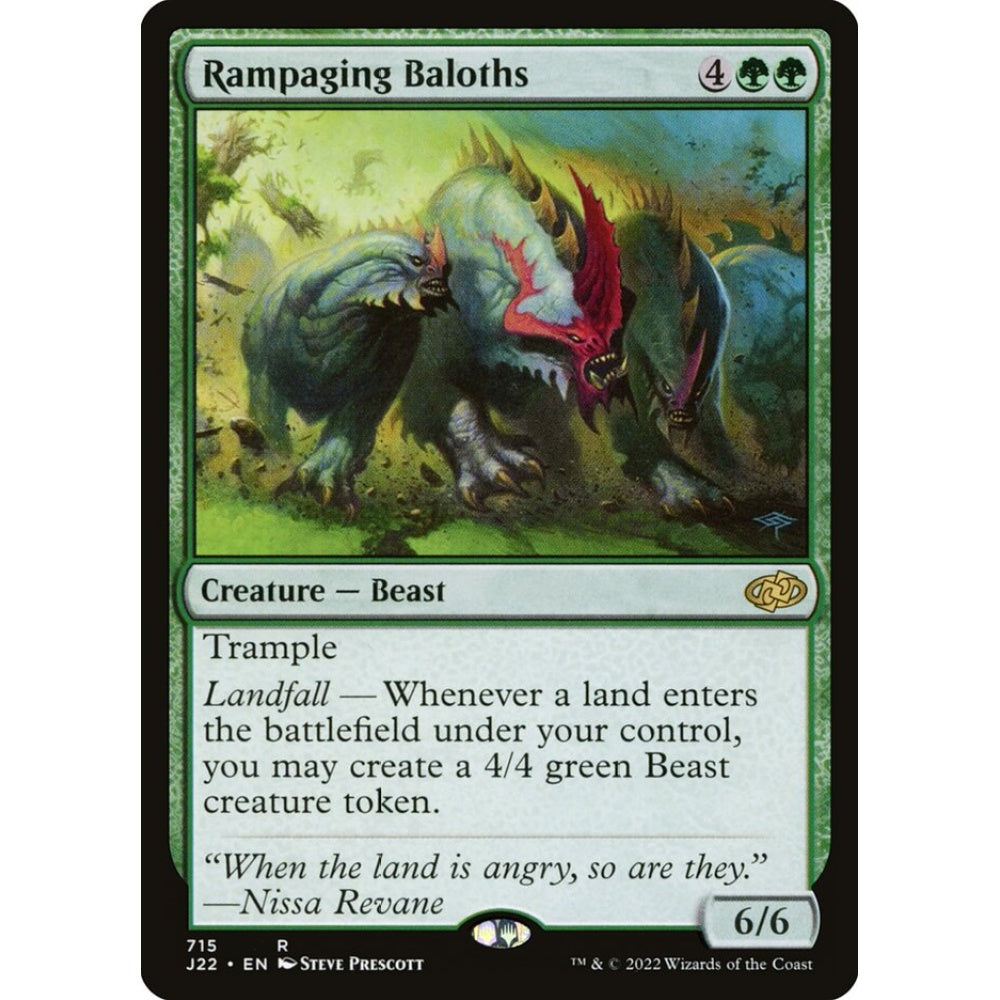 Rampaging Baloths rare 715 Magic the Gathering Jumpstart 2022