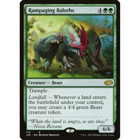 Rampaging Baloths rare 715 Magic the Gathering Jumpstart 2022