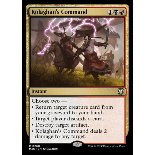 Kolaghan's Command, 268, rare, Magic: The Gathering, Modern Horizons 3