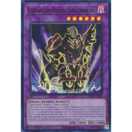 Earthbound Servant Geo Gremlina MP24-EN238 Ultra Ultra Rare Yu-Gi-Oh 25th Anniversary Tin: Dueling Mirrors in Art