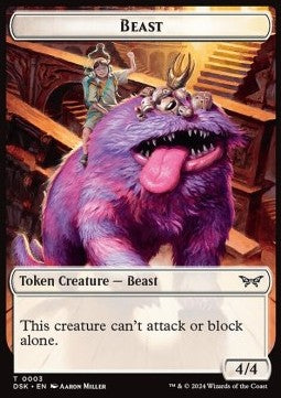 Beast Token (W 4/4) // Manifest Token (C 2/2)