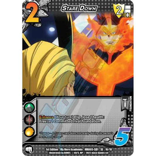 Stare Down, 16/18, SE, UniVersus, MHA03 Heroes Clash