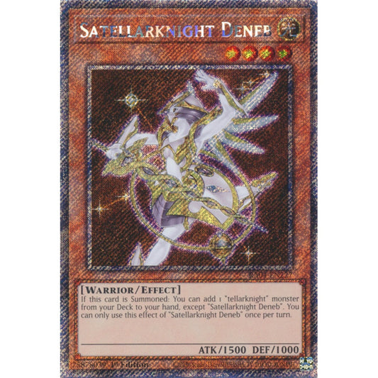 Satellarknight Deneb RA04-EN227 Platinum Platinum Secret Rare Yu-Gi-Oh Quarter Century Stampede in Art
