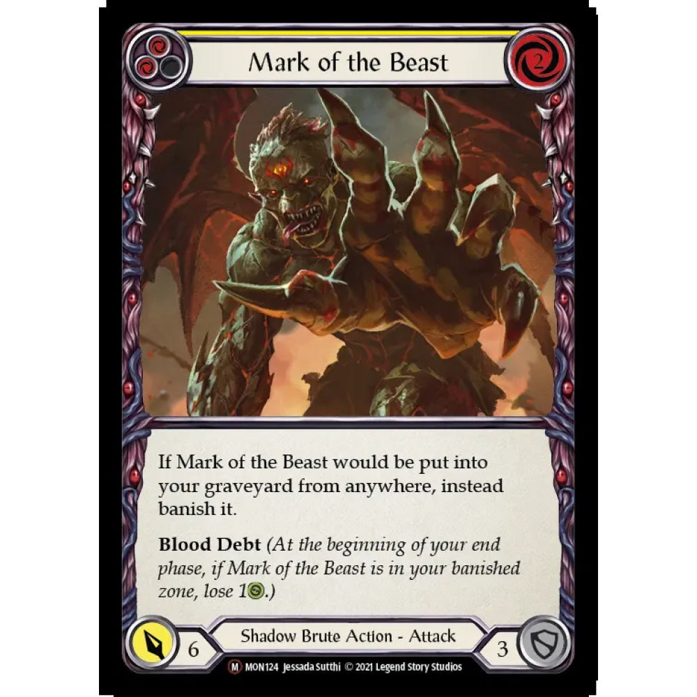 Mark of the Beast U-MON124 Majestic Flesh & Blood Trading Card Game Monarch - Unlimited in Regular Art